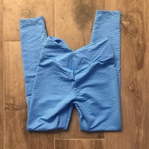 Crop Shop Boutique Bare Leggings - Sky